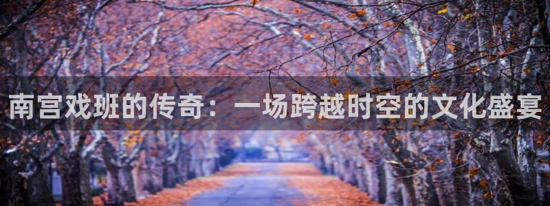 门徒娱乐体育注册平台：南宫戏班的传奇：一场跨越时空的文化盛宴